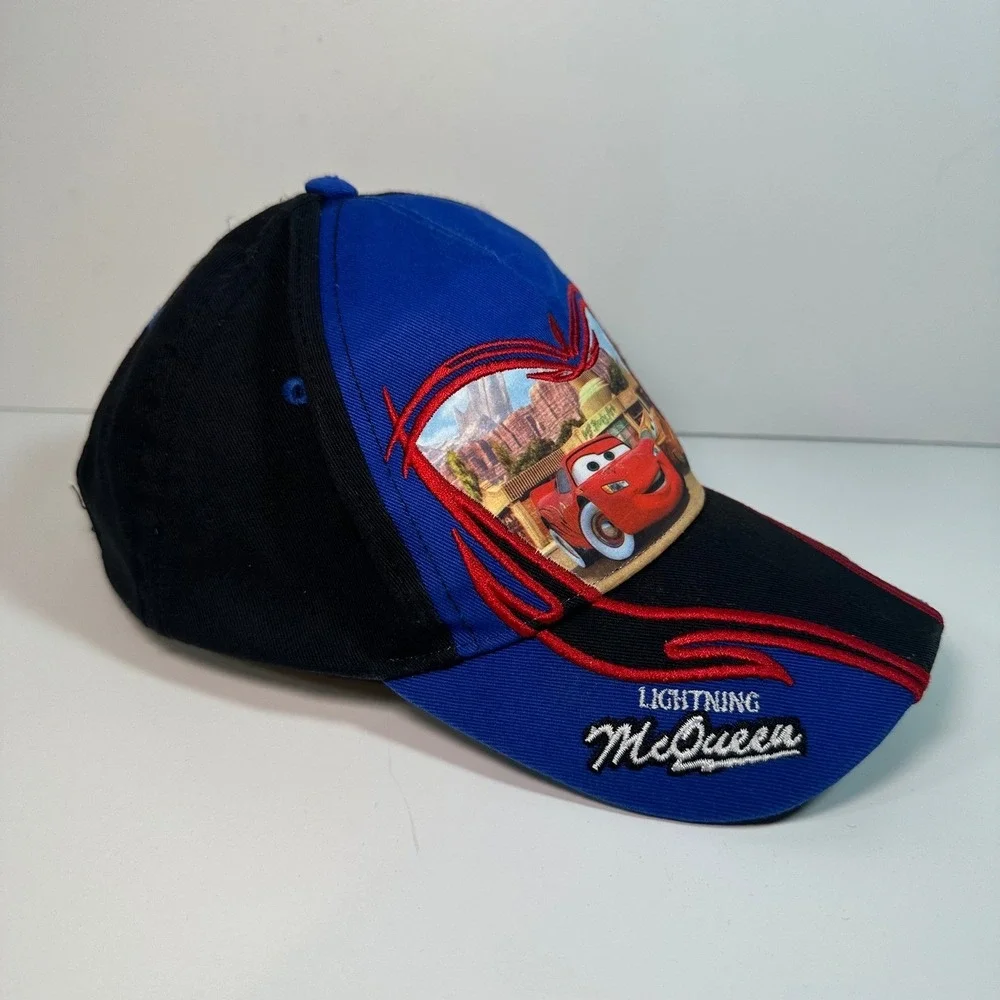 Disney Pixar Cars Lightning McQueen Ramone Boys Blue Black Hat Cap 53cm